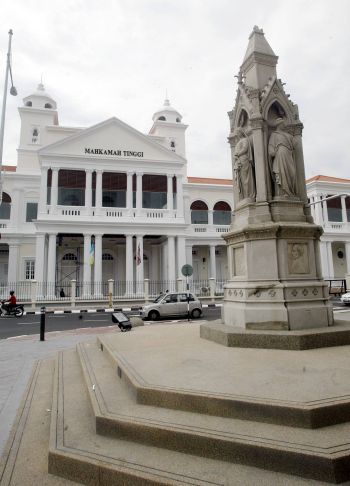 The Logan legacy: The new Penang court complex in Light Street includes the Logan Memorial.