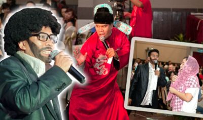 Comedian-singer Hilmi Gimmick is able to bring the message of unity, love and peace in one evening more effectively than what our politicians can do in their lifetime.