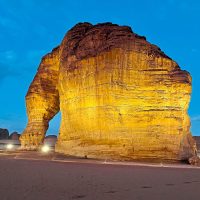 Elephant's Rock in Al-Ula,Saudi Arabia.