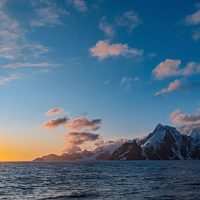 Sunset at Cape Valentine, Antarctica. Photo courtesy of Polar Latitudes