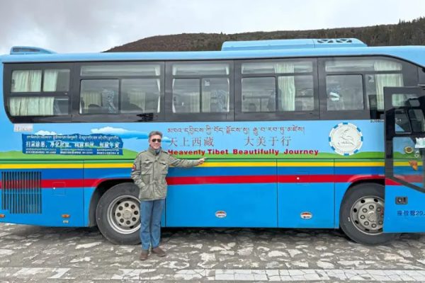 One of the government-sanctioned ‘eco-buses’ that travellers can take to the EBC. — Photos: WONG CHUN WAI